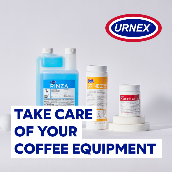 Urnex, cleaning coffee equipment